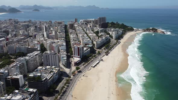 Summer travel at Rio de Janeiro Brazil. Landmark of coast city. Tropical travel