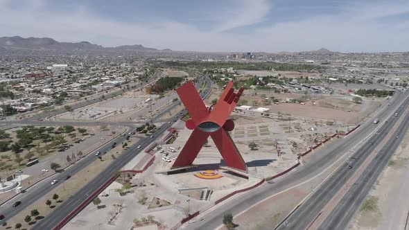 Aerial View of Ciudad Juarez