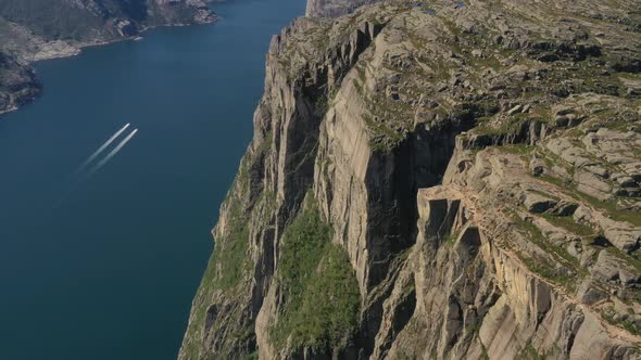 Pulpit Rock Preikestolen Beautiful Nature Norway