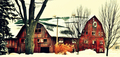 Red barn in the winter  - PhotoDune Item for Sale