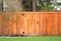 Wooden stained fence made out of lumber  - PhotoDune Item for Sale