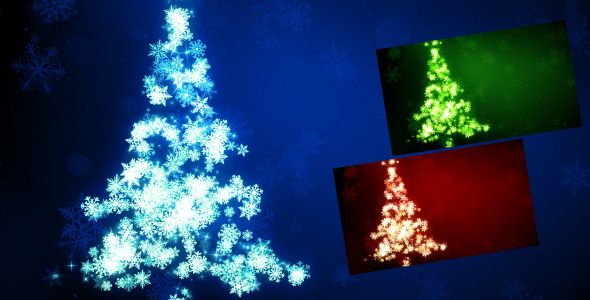 Snow Flake Christmas Tree - 3 Color Pack