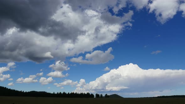 Multidirectional Storm Clouds Time Lapse