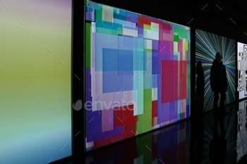 , Moire,, Red, Technology,