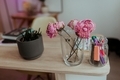 workplace at home with flowers - PhotoDune Item for Sale