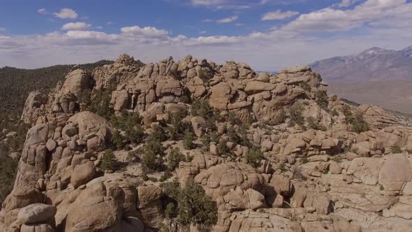 Aerial Shot Rock Formation