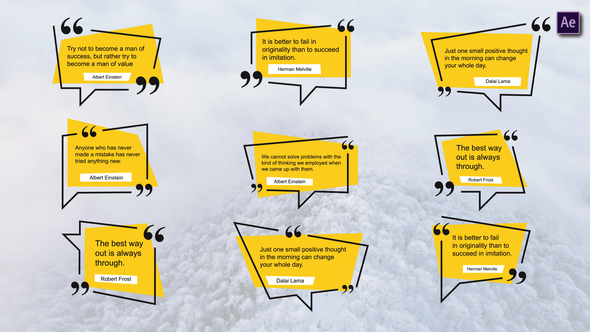 Modern Quotes Titles After Effects alt