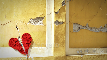 ct valentine color design pattern texture symbol red city outdoor ideas inspiration residential artwork expression feelings life romance color image art downtown home light rough photography textured, colorful concept creative heart shape architecture geometric street Europe nobody around