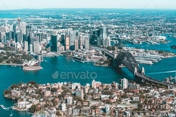 harbour bridge, city of Sydney