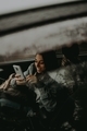 Girl using a phone with a great smile - PhotoDune Item for Sale