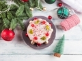 Artisanal Italian christmas cake with sweet decor and xmas ornament - PhotoDune Item for Sale