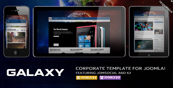 Galaxy Corporate Template For Joomla!