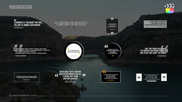 Classic Text Quotes \ FCPX