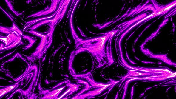 Abstract Computer Animated Fire Background Simulating a Fiery Plasma on a Black Background