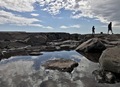 Silhouettes on a rocky beach  - PhotoDune Item for Sale