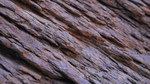 Rough Uneven Surface Texture of Wadi Ghul Aka Grand Canyon of Oman in Jebel Shams Mountains