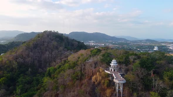 View From Above On Viewpoint Wich Is Located In The Park On The Hill, Phuket, Thailand