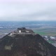 Stunning Aerial View of the Medieval Stone Fortress of Deva on a Cloudy Day - VideoHive Item for Sale