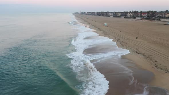 Gliding Down The Beach