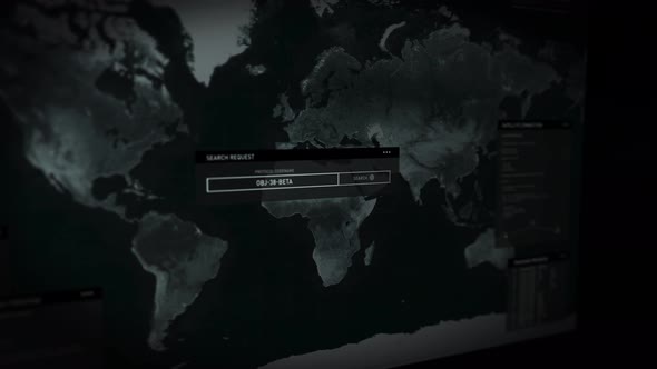 Target Coordinates Scanning Process On A High Tech Virtual Planet Search System alt