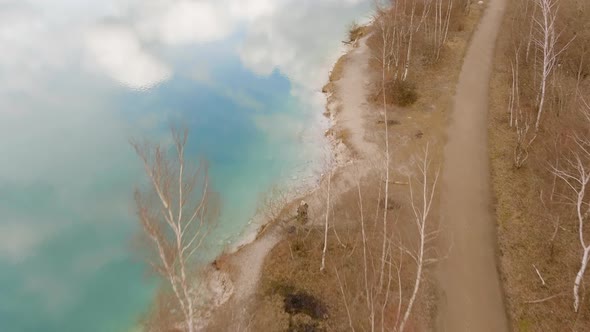 Aerial Footage Of Karlstrup Limestone Quarry 4
