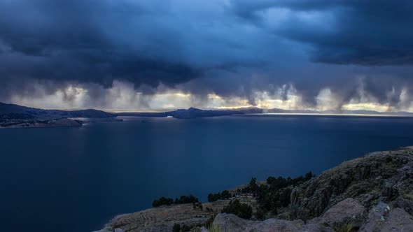 Lake Titicaca, Peru, Cloudscape Time Lapse