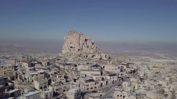 Town of Uchisar Cappadocia Turkey