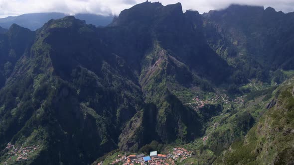 Time lapse of Valley of the Nuns (Curral das Freiras) on Madeira, Portugal