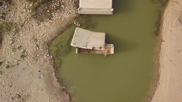 Kids jumping in the water in the south of morocco