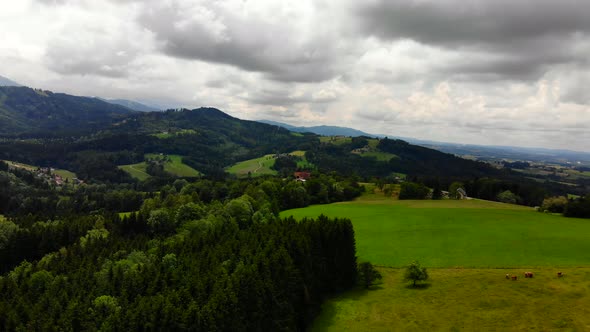 Drone Video of Mountains in Austria