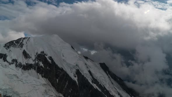 Clouds Move Overthe European Alps