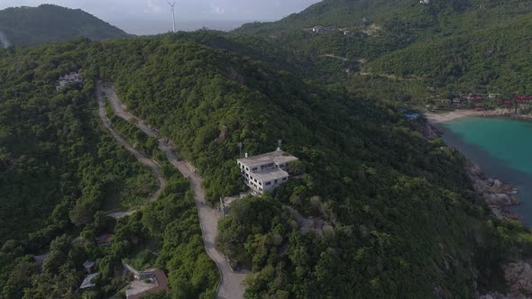 Flying over Island