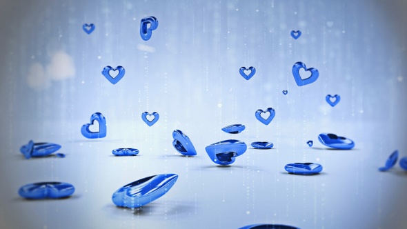 Valentine Background Blue