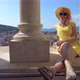 Woman By Split Cityscape of Croatia - VideoHive Item for Sale