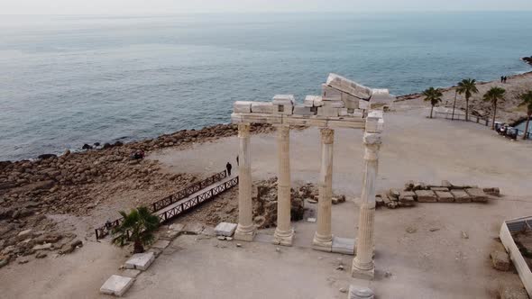 Bird Eye View of Famous Old Religious Building of Greek Era