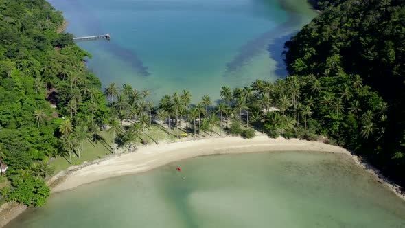 Aerial View of Koh Ngam in Koh Chang Trat Thailand