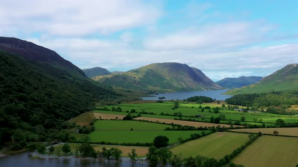 Buttermere Lake District Aerial Drone Sc05