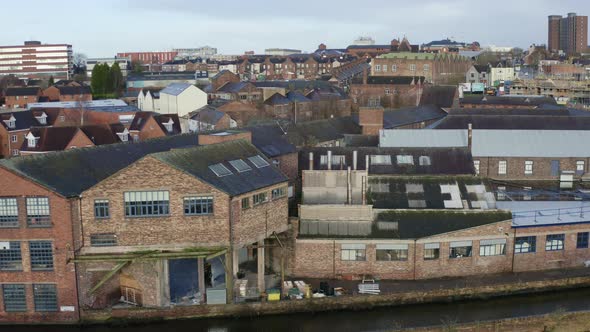 The famous Emma Bridgewater pottery factory located on Victoria road, Vicky road, Lichfied street, c