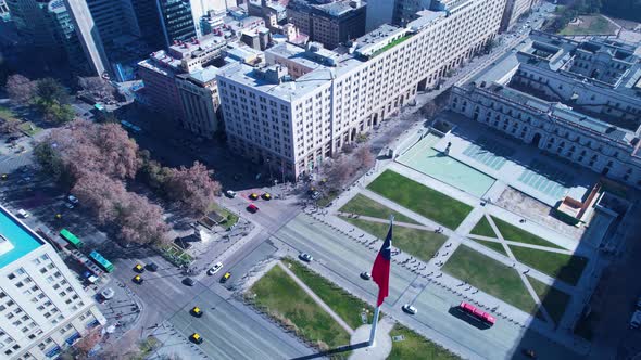 Downtown of Santiago capital city of Chile South America country. 