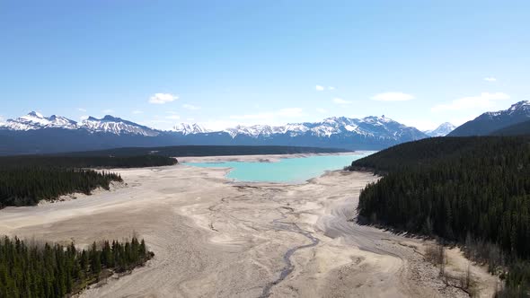 Abraham Lake In Alberta Canada