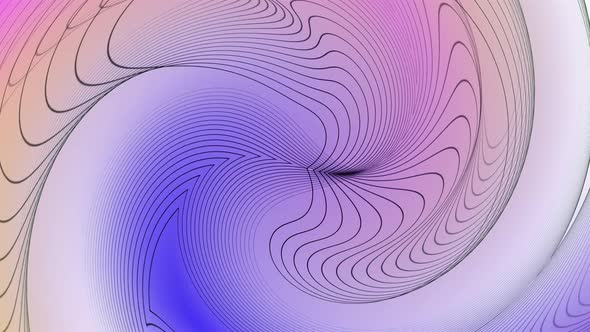 Geometric swirl abstract line. Spiral stroke line movement animation. Vd 764
