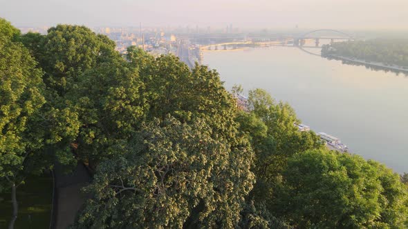 Kyiv, Ukraine Aerial View of the City, Kiev