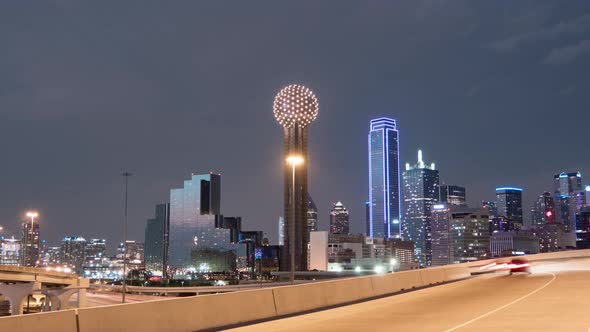 Evening timelapse in Dallas