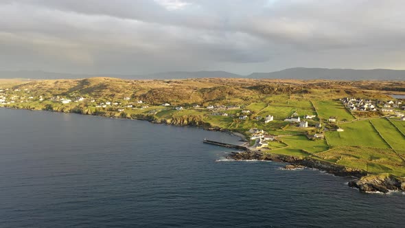 Aerial View of Portnoo in County Donegal Ireland