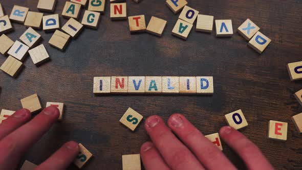 Symbolic Concept Represented By the Wordplay INVALID