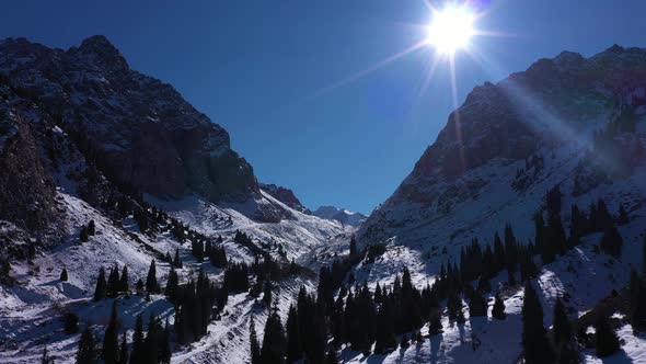 Snowy Mountains of Tuyuksu