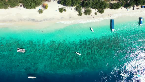 The Beautiful and Peaceful Scenery in the Philippines With Glorious Trees and Boats Floating By the