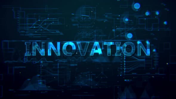 Innovation Digital Data Text  4k 