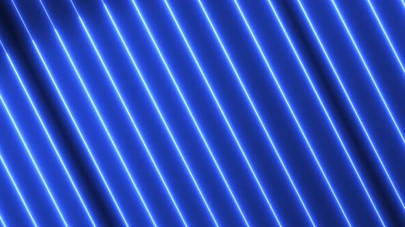 Blue color neon line shining motion bakcground. neon light screen saver. Vd 615