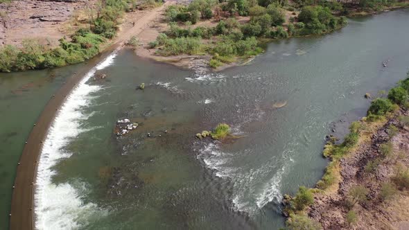 Ivanhoe Crossing, Kununurra, Western Australia 4K Aerial Drone